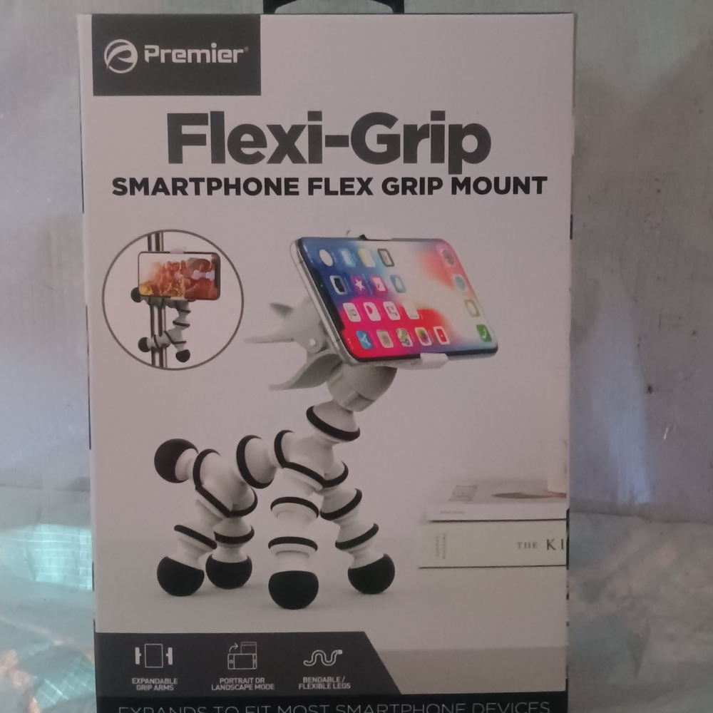 Premier Flexi-Grip Smartphone Flex Grip Mount - Black and White